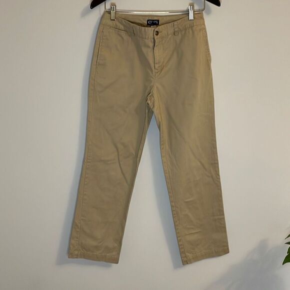 Chaps‎ Flat Front Khakis. Boys Size 14 Husky. Tan - Picture 1 of 6